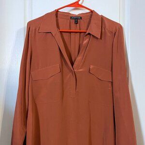 Eileen Fisher Silk Top - Medium - Dusty Rose